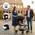 Poussette voyage légère trolley cabine Kubic 2 Noir+Vert et noir 3 - vertbaudet enfant 