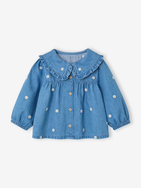 Blouse bébé fille manches longues stone 1 - vertbaudet enfant 