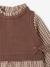 Robe 2 en 1 bébé fille manches longues chocolat 3 - vertbaudet enfant 