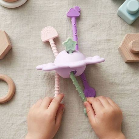 Jouet sensoriel planète multicolore Bleu+Violet 11 - vertbaudet enfant 