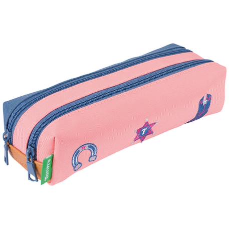 Trousse double les fantaisies jane Rose, bleu 1 - vertbaudet enfant 