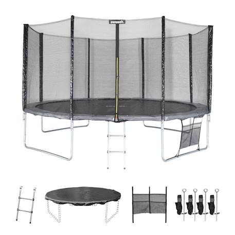 Trampoline 430cm avec pack d'accessoires venus xxl Gris 2 - vertbaudet enfant 