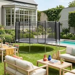 Jouet-Trampoline ø490cm - jupiter avec son filet de protection