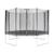 Trampoline 370cm filet protection saturne Gris 2 - vertbaudet enfant 
