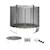 Trampoline 250 cm – galaxie avec filet de protection, bâche, filet pour chaussures, kit d’ancrage Gris+Vert 8 - vertbaudet enfant 