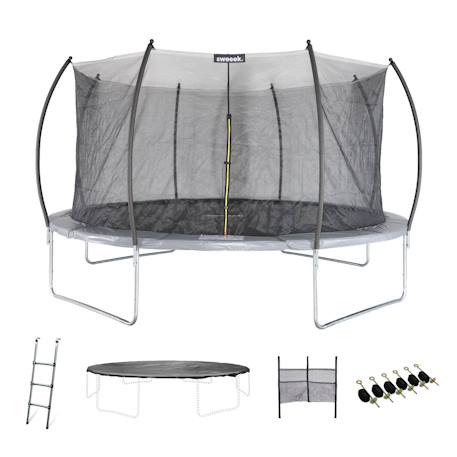 Trampoline rond ø 490cm avec accessoires - jupiter inner xxl 4,90m 490 cm Gris 2 - vertbaudet enfant 
