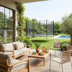 Jouet-Trampoline 400cm filet protection mercure
