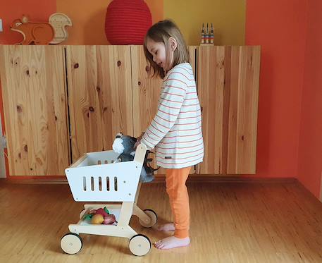 Caddie en bois fresh Blanc 1 - vertbaudet enfant 