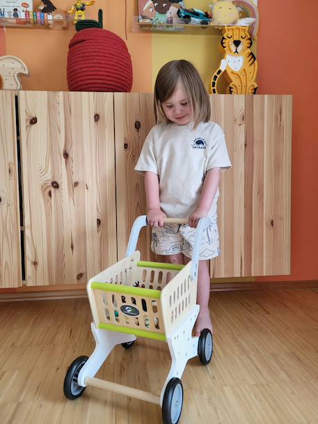 Caddie en bois tendance Beige 1 - vertbaudet enfant 