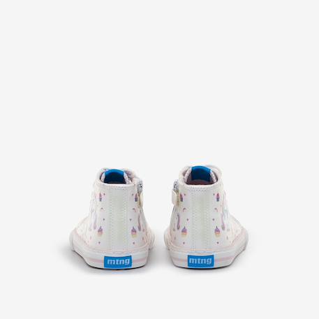 Sneakers filles synthétique fermeture éclair barefoot Grey+White 10 - vertbaudet enfant 