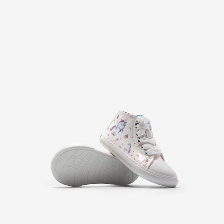 Sneakers filles synthétique fermeture éclair barefoot Grey+White 11 - vertbaudet enfant 