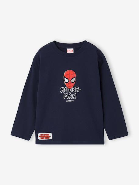 T-shirt manches longues Spiderman garçon marine 1 - vertbaudet enfant 