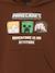 Sweat à capuche Minecraft garçon chocolat 3 - vertbaudet enfant 