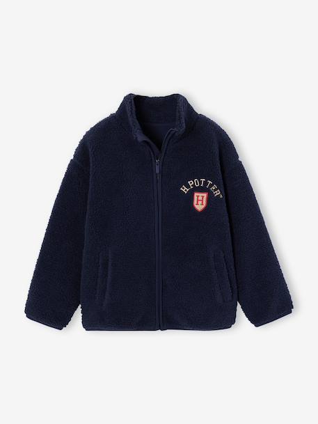 Veste zippée en sherpa Harry Potter garçon marine 1 - vertbaudet enfant 