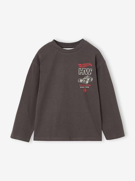 T-shirt manches longues Hot Wheels garçon gris 1 - vertbaudet enfant 