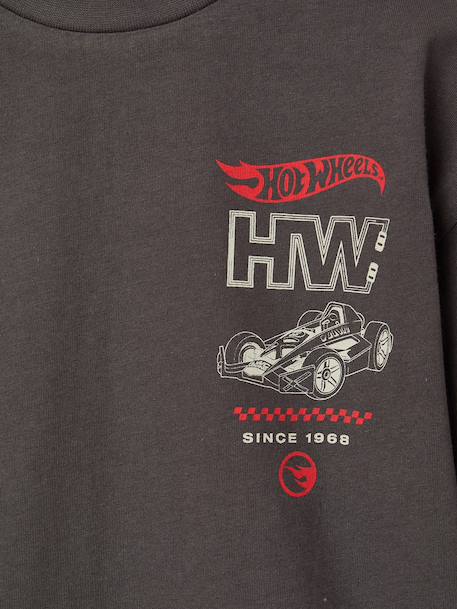 T-shirt manches longues Hot Wheels garçon gris 3 - vertbaudet enfant 