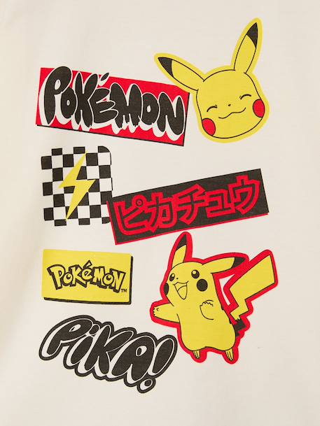 T-shirt manches longues Pokemon garçon écru 3 - vertbaudet enfant 