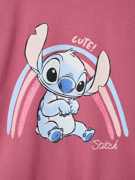 T-shirt manches longues Lilo et Stitch vieux rose 3 - vertbaudet enfant 