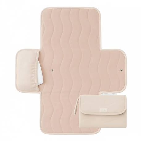 Matelas à langer portable Beige+Rose+Vert 8 - vertbaudet enfant 