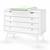Commode à langer 4 tiroirs bois massif marley Blanc+Bois naturel 2 - vertbaudet enfant 
