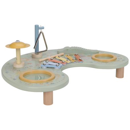Table d'activités musicale safari friends Vert, multicolore, bois 4 - vertbaudet enfant 