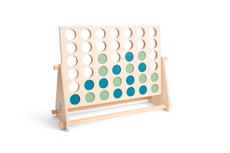 4 en ligne géant en bois fsc - jeu de société classique famille - jeu géant Multicolore 2 - vertbaudet enfant 