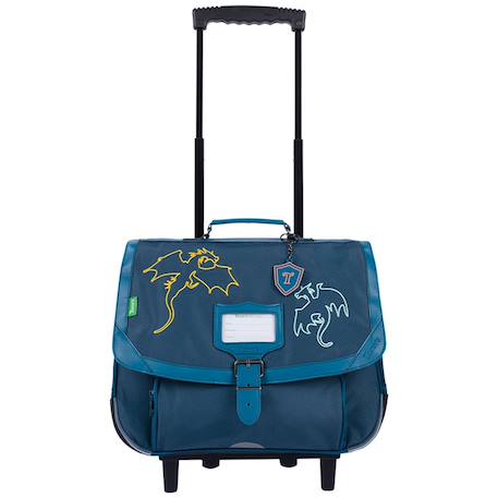 Cartable trolley les fantaisies merlin (38 cm) Bleu 1 - vertbaudet enfant 