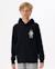 Sweat à capuche search icon enfant Noir 1 - vertbaudet enfant 