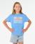 T-shirt malibu relaxed fille Bleu bleuet 1 - vertbaudet enfant 