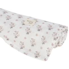 Puériculture-Matelas, accessoires de lange-Lange-Lange botton fleurs (120 x 120 cm)