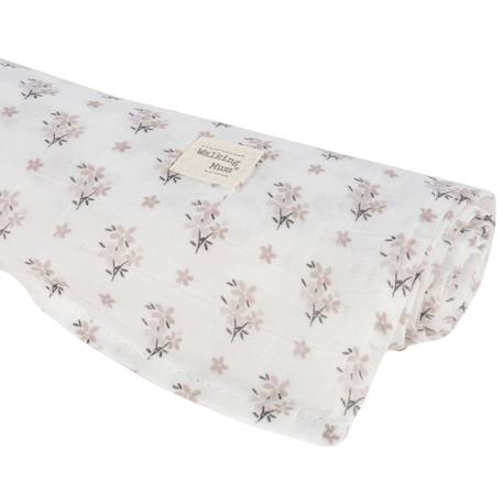 Lange botton fleurs (120 x 120 cm) Beige 1 - vertbaudet enfant 