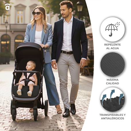 Poussette kibu Beige+Noir 10 - vertbaudet enfant 