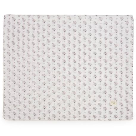 Lange botton fleurs (120 x 120 cm) Beige 2 - vertbaudet enfant 