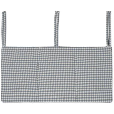 Organisateur de lit praliné vichy rayures moka Marron+Vert 8 - vertbaudet enfant 