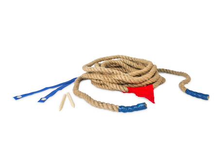 Tir à la corde 10 m - jeu extérieur enfants - ligne milieu et drapeau inclus Multicolore 2 - vertbaudet enfant 