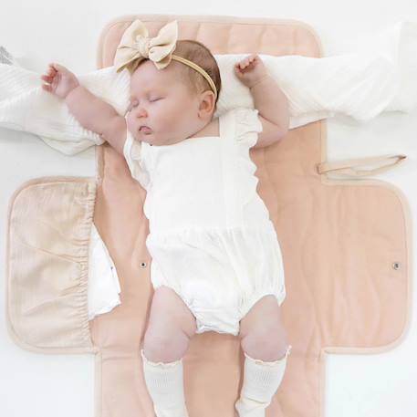 Matelas à langer portable Beige+Rose+Vert 7 - vertbaudet enfant 