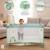 Lit de voyage double hauteur Complet Duo Hérisson vert+Hibou Beige+Petit chien gris 18 - vertbaudet enfant 