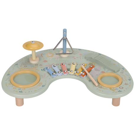 Table d'activités musicale safari friends Vert, multicolore, bois 1 - vertbaudet enfant 