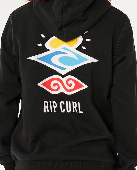 Sweat à capuche search icon enfant Noir 5 - vertbaudet enfant 