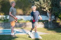 Jouet-Jeux de plein air-Set cornhole en bois fsc - jeu de lancer et adresse pour enfant - jeu d'extérieur