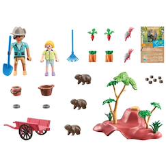 Jouet-Jeux d'imagination-Figurines, mini mondes, héros et animaux-Wiltopia terriers de wombats 71625