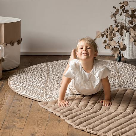 Tapis Douillet Taupe 1 - vertbaudet enfant 