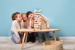 Tour géante en bois fsc - jeu apprentissage - jouet en bois  - vertbaudet enfant