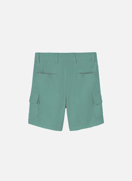 Bermuda lin Vert 2 - vertbaudet enfant 