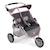 Poussette jogger 3 roues pour poupées jumelles Gris et rose 2 - vertbaudet enfant 