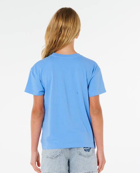 T-shirt malibu relaxed fille Bleu bleuet 3 - vertbaudet enfant 
