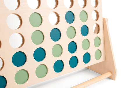 4 en ligne géant en bois fsc - jeu de société classique famille - jeu géant Multicolore 3 - vertbaudet enfant 