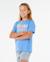 T-shirt malibu relaxed fille Bleu bleuet 2 - vertbaudet enfant 