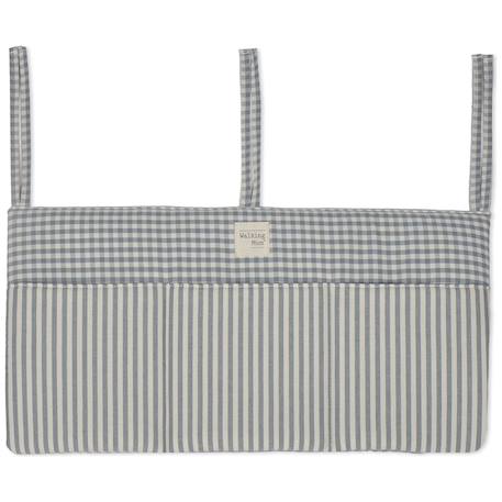 Organisateur de lit praliné vichy rayures moka Marron+Vert 7 - vertbaudet enfant 