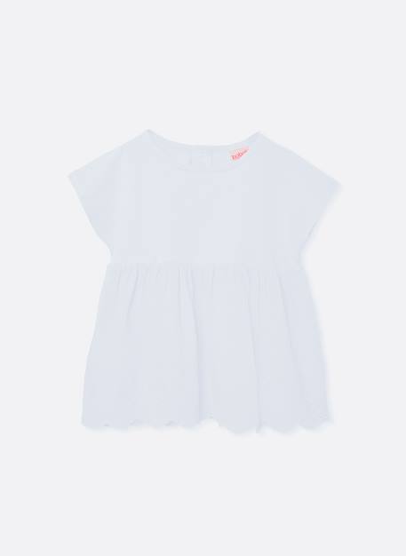 Fille-T-shirt, sous-pull-T-shirt-T-shirt fille en coton